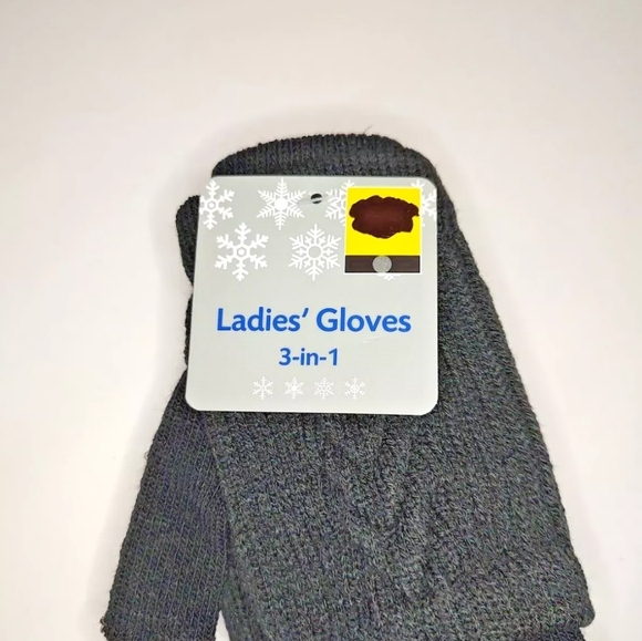 1 Pair Ladies' Gloves 3-in-1 Acrylic Polyester Spandex Assorted Color Choice New - Picture 8 of 9